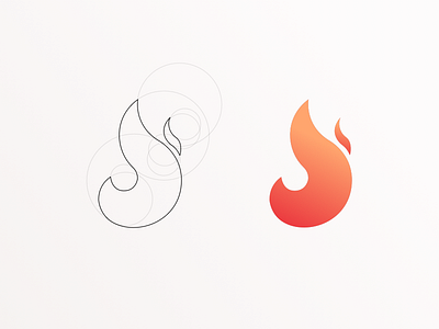 Flame Icons creative geometric graphism icon icons identity illustration vector