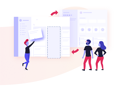 Onboarding - Explore Your Potential app art blue branding character design flat graphic design identity illustration illustrator logo minimal product ui ux vector web website