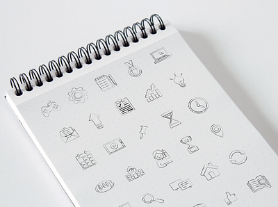 Icons design digital icons iconset mockup sketch vector