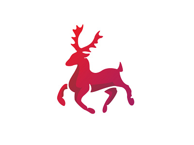 Red Stag animal branding deer design elk graphic design logo logodesign stag