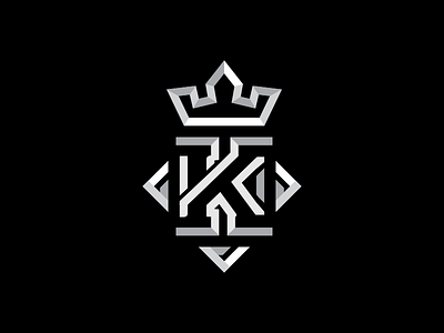 King branding crown icon illustration king logo luxury minimal monogram royal