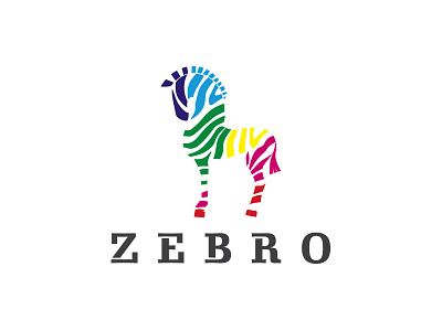 Zebro africa animal cmyk color printing zebro