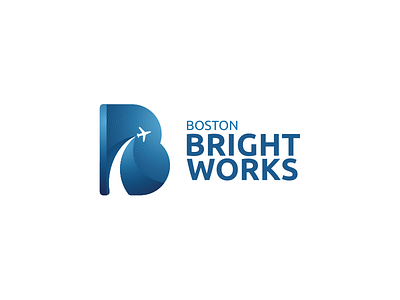 Boston Bright works air airplane boston plane sky travel