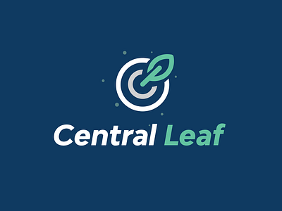 Central Leaf central circle eco green leaf target