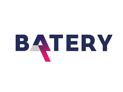 Batery logo idea accumulator batery battery bolt electricity energy flash light