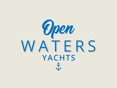 Yacht Logo branding design logo typography