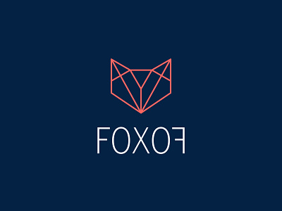 Fox Logo design geometric design illustration logo symetry typography