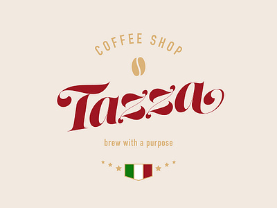 Logo Coffee Shop branding coffee shop colors design italian restaurant logo lust script typography