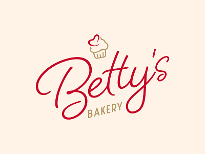 Logo Cupcake bakery logo branding cupcake design logo typography