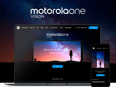 Motorola One Vision Release Page design hotsite landing page motorola one vision release release page ui ux web website