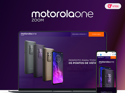 Motorola One Zoom Landing Page (Latin America) design landing page motorola one zoom release release page ui ux web website
