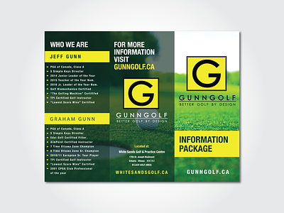 Gunn Golf Brochure branding brochure brochure design brochure layout brochure mockup brochure template design design art designer designers designs golf graphic graphicdesign typography vector