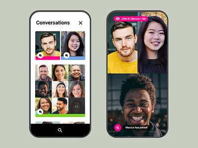 Natural Group Chat Concept app design application applications chat chat app design designer designers graphicdesign ui ui design uidesign user experience ux ux designer ux ui design uxdesign uxui video app video chat