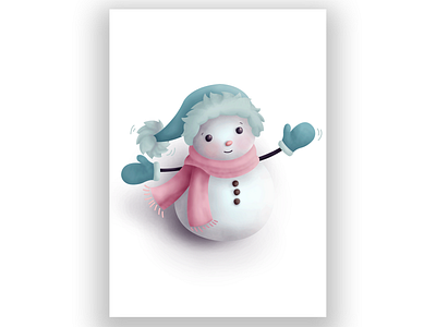 Snowman Christmas card