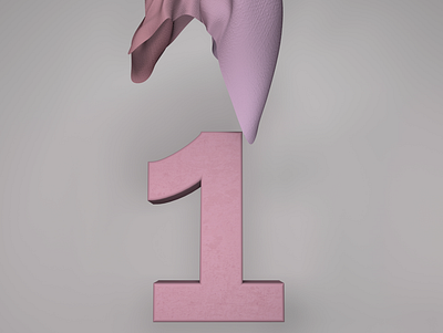 Number 1 1 36daysoftype 3d 3d animation animation cinema4d numbers premiere pro typogaphy