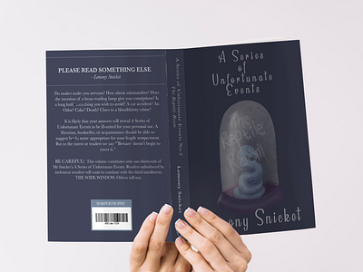 Book Cover: A Series of Unfortunate Events, The Reptile Room adobe book book cover communication design cover design design graphic design illistration mockup novel photoshop publication typogaphy wacom wacom intuos