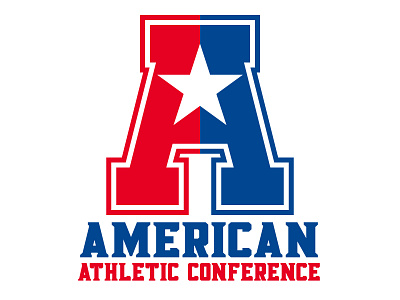American Athletic Conference Logo Redesign athletic conference college sports design illustration lettermark redesign