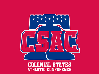 Colonial States Athletic Conference Redesigned Logo athletic conference branding college sports illustration logo rebranding redesign sports