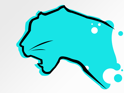 Jagsolid jaguar logo turquoise