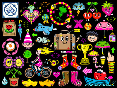 Compilation Vrienden van Amstel 2013 beer bike bird cute flower football frog funny gnome happy heart plane socks strawberry suitcase umbrella woman worm