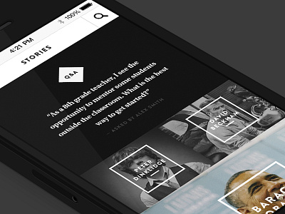 Editorial Grid - Responsive Mobile View