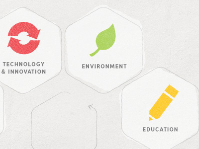 Non-Profit Sectors cycle icons shapes sketch