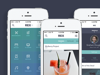 Rex - Social Recommendations App