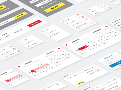Booking Widget Patterning booking calendar component components hotel library patterns selectors ux