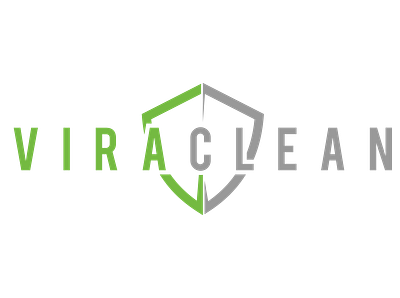 ViraClean Logo art branding clean design flat icon lettering logo minimal vector