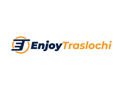 EnjoyTraslochi Logo art branding clean design flat icon logo logo design minimal vector