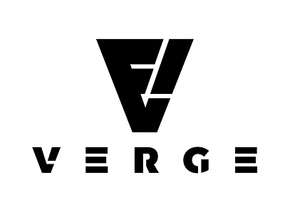 Verge Company art black blackletter branding clean design flat font icon illustration illustrator lettering logo minimal typography vector vector art white