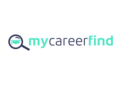 My Career Find branding design flat icon logo minimal vector