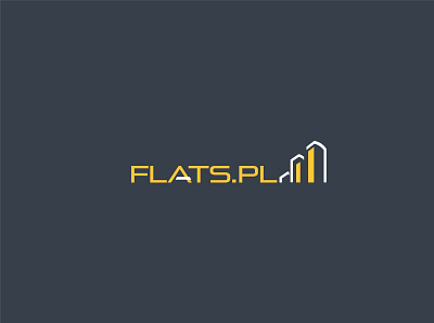 Flats pl art branding clean design flat icon lettering logo minimal vector
