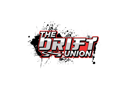 The Drift Union art branding design flat icon lettering logo minimal typography vector