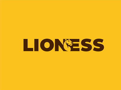 Lioness Logo art clean design flat icon illustration illustrator logo minimal vector