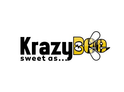 KrazyBee art branding design flat icon illustration illustrator logo minimal vector