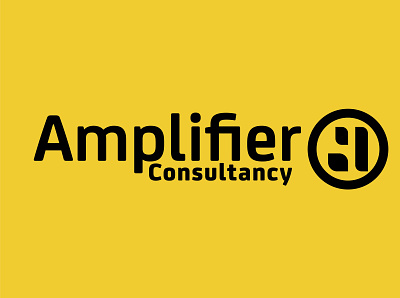 Amplifier Consultancy art branding clean design flat icon illustration logo minimal vector
