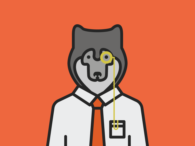 wolf-by-nowsourcing-on-dribbble