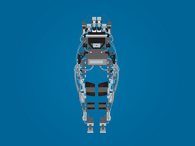 Exoskeleton illustration for a World Cup Infographic fifa illustration infographic technology world cup