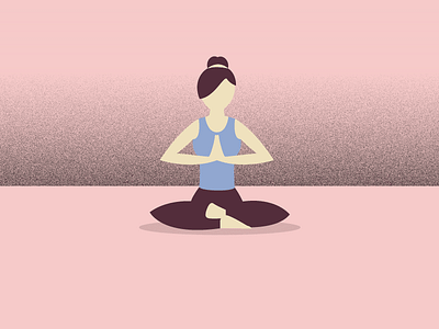 Yogo - New Year Resolutions excersize illustration woman yoga