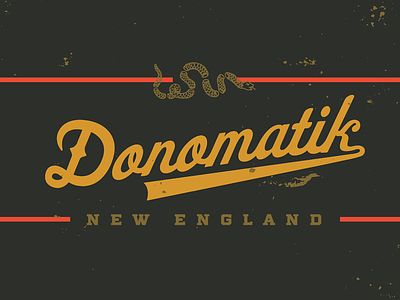 Donomatik script logo ‘Gunmetal’
