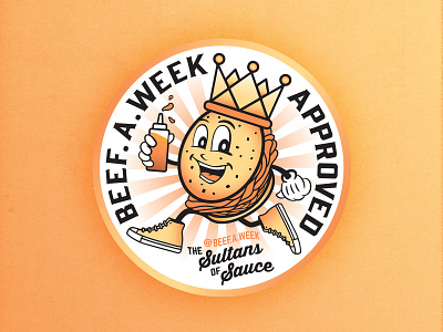 King Beef badge design badges bbq boston cartoon cartoon illustration character character design design food foodie illustration illustrator new england type vector