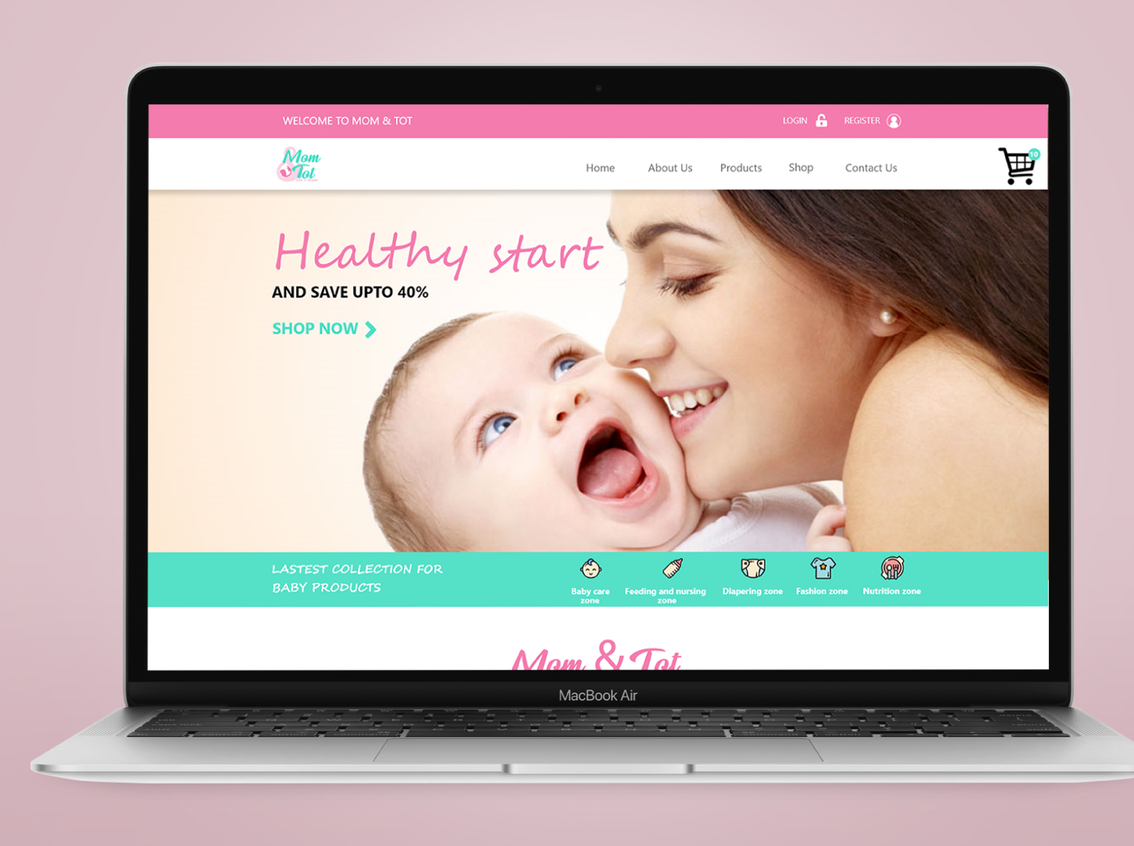 E commerce website design(baby care products) by Akanksha Nassa on