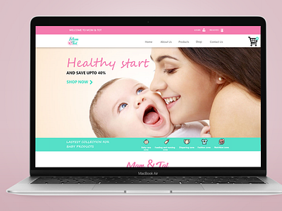 E- commerce website design(baby care products)