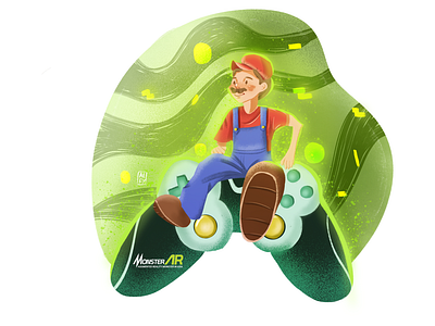 Game developer illustration