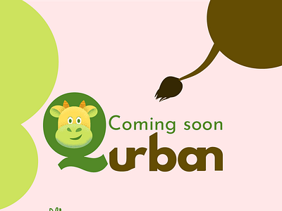 coming soon ied adha adobe illustrator cow drawing goat green ied adha illustrator islam qurban typography vector