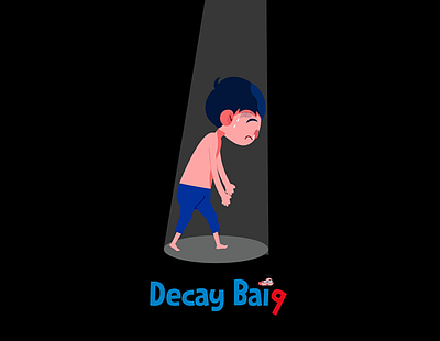 Decay Baiq Character boy character design illustrator sad