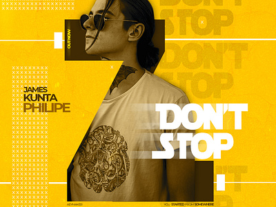 Don’t Stop branding clean color creative dailyui design graphic design graphicdesign illustration minimal photography yellow