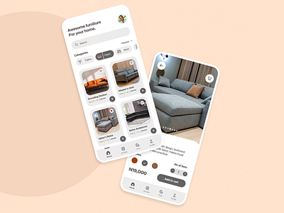 Furniture app concept design