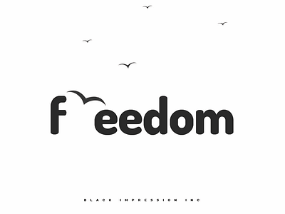 Freedom black design designers fonts freedom graphic design impression minimalist white